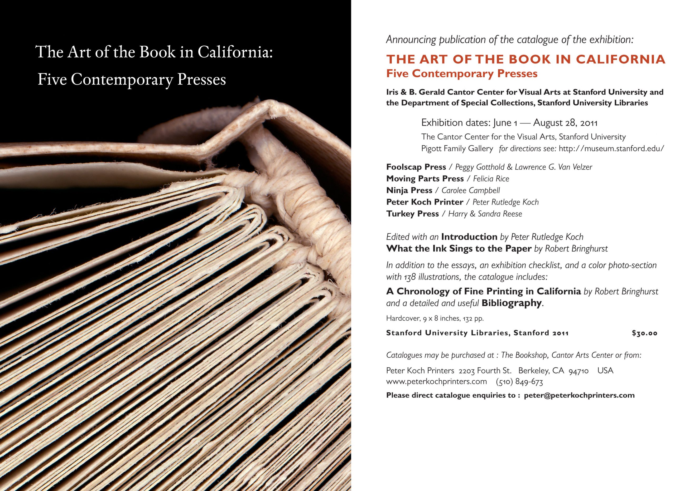 “The Art of the Book in California: Five Contemporary Presses”