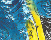 abstract drawing with color