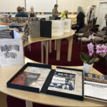 Caspar artists' book display with gathering